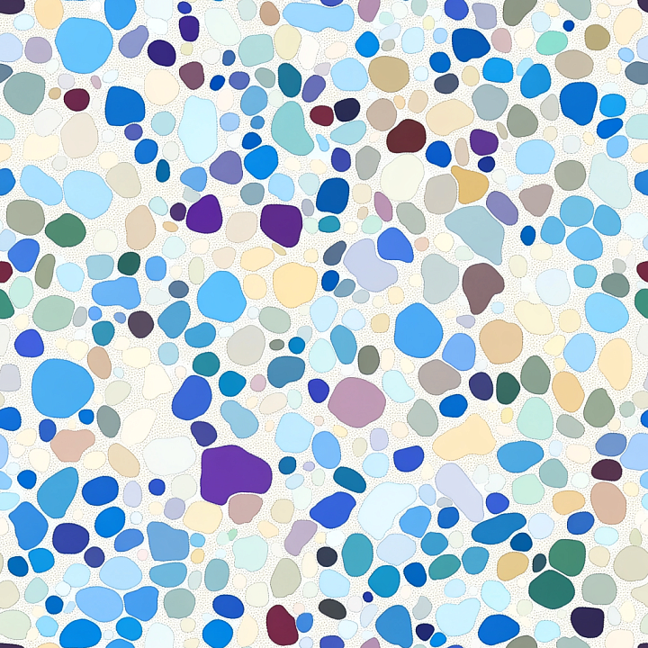 Mosaic Featuring Colorful Irregular Stone Chips With A Matte Finish seamless PBR texture preview