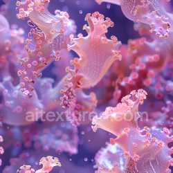 seamless Seamless 3D PBR Texture Featuring Glossy Organic Pink Elements with Translucent Quality texture 8k free download PBR