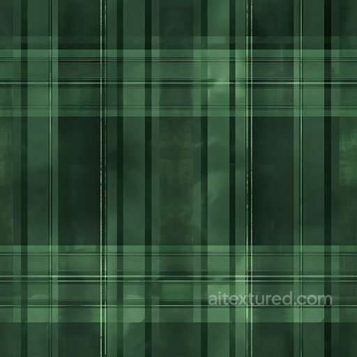 Seamless 3D Green Plaid Metal PBR Texture with Subtle Panels and Grain texture preview