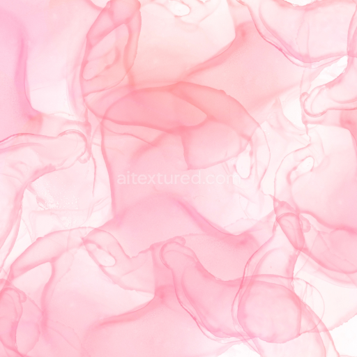 Seamless 3D PBR Texture of Soft Pink Watercolor Blended Strokes