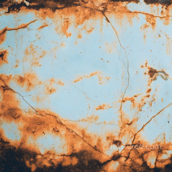 Rust Texture of Rusty Blue Metal with Cracks and Corrosion Rust texture preview