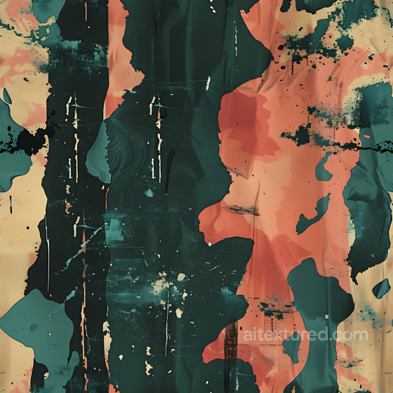 Artistic Camouflage Paint PBR Texture with Abstract Blotches and Drips Color Camouflage texture preview