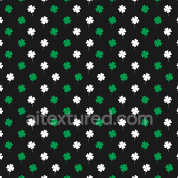 seamless Seamless 3D PBR Shamrock Pattern Texture with Green & White Leaves texture 8k free download PBR