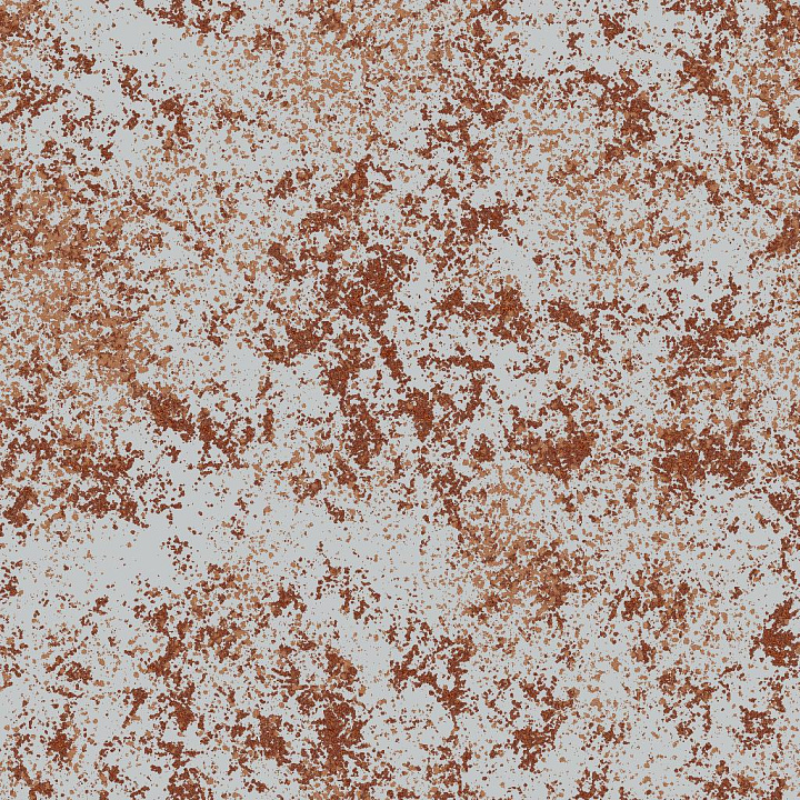 Punched or Perforated Metal Sheet with Rust seamless PBR texture preview