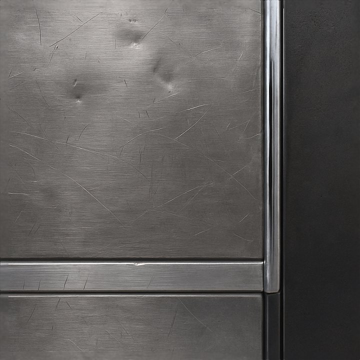 Brushed Steel Furniture Metal Surface seamless PBR texture preview