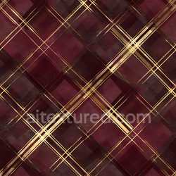seamless Seamless 3D PBR Texture of Burgundy Plaid with Gold Striping texture 8k free download PBR