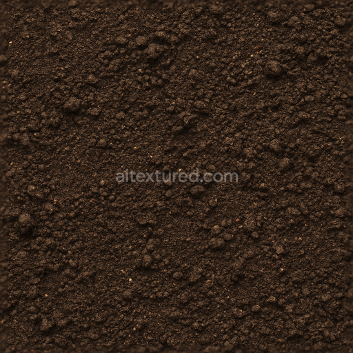 Seamless 3d texture pbr 8k sandy loam ground surface with fine sand and organic soil