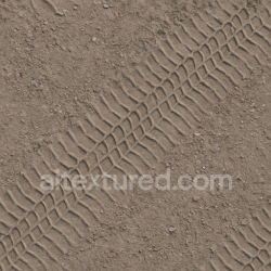 seamless Seamless 3d texture pbr 8k gravel tire mark gravel road track tire print repeat texture 8k free download PBR