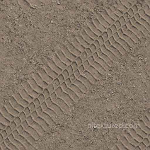 Gravel Tire Mark Gravel Road Track Tire Print Repeat seamless Tire prints PBR texture