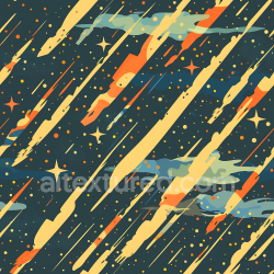 seamless Seamless Stylized Space Camouflage PBR Texture with Meteor and Star Elements texture 8k free download PBR