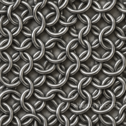 Of Interlinked Rings Metal Chainmail Surface seamless Chainmail PBR texture