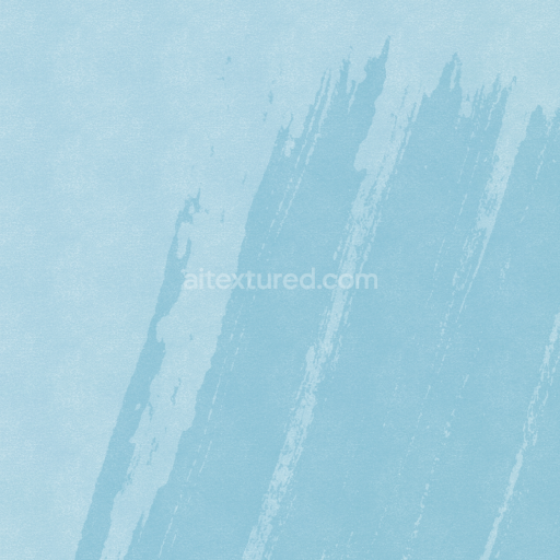 Seamless 3D PBR Soft Blue Watercolor Texture with Brush Strokes
