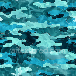seamless Seamless 3D Arctic Blue Camouflage PBR Texture with Organic Fluid Pattern texture 8k free download PBR