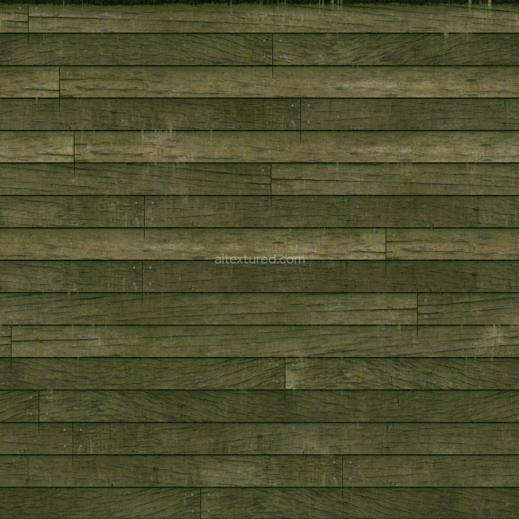 Seamless PBR wood plank texture in dark tones