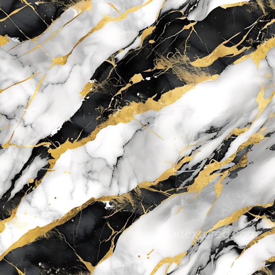 Black and White Marble PBR Texture with Luxurious Gold Veins Marble texture preview