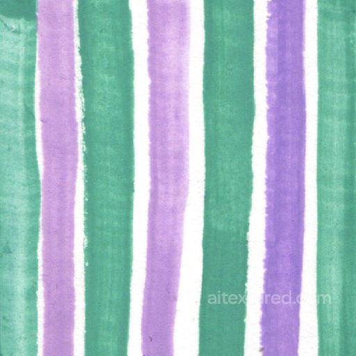 Hand-Painted Watercolor Stripes in Purple and Green Seamless Texture seamless Watercolor Stripes PBR texture