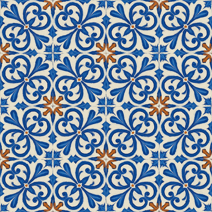 Patterned Tile seamless PBR texture preview