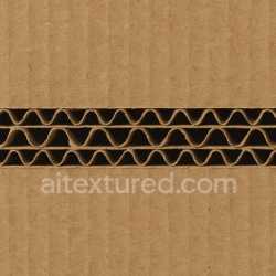 seamless Cardboard Corrugated Cross Section texture 8k free download PBR