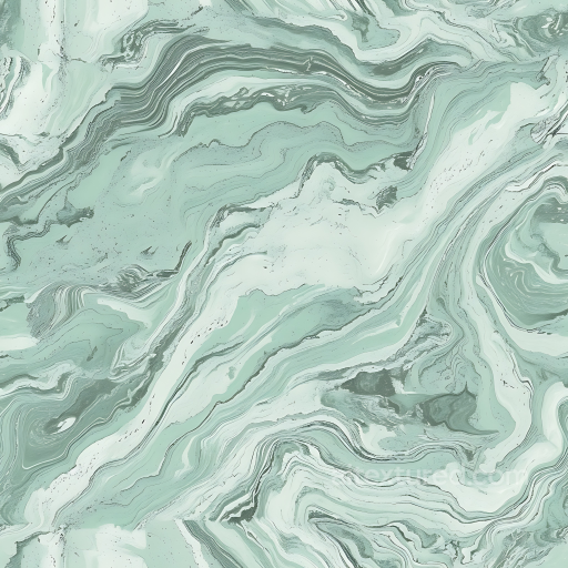 Elegant Mint Green Marble PBR Texture with Swirling Veins seamless Marble PBR texture
