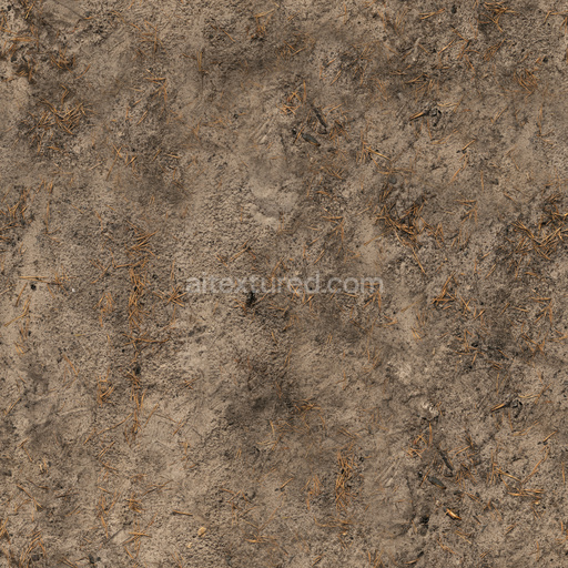 Seamless Forest Sand 01 by Texture Haven – PBR 3D Texture (8K ready)