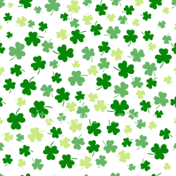 seamless Seamless 3D PBR Texture with Green Shamrocks on White Background texture 8k free download PBR