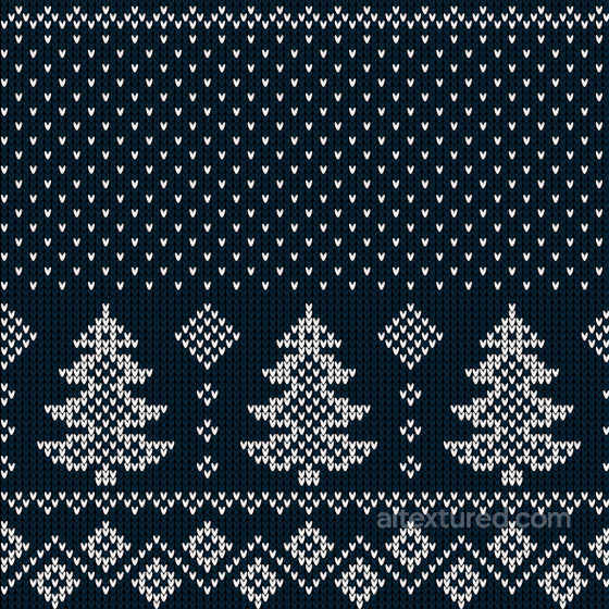 Knitted Fabric Texture Featuring White Christmas Trees Pattern All Christmas Digital paper texture preview