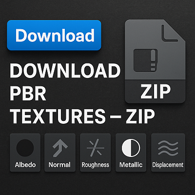 Download PBR Textures in ZIP Archives – New Feature on AITEXTURED