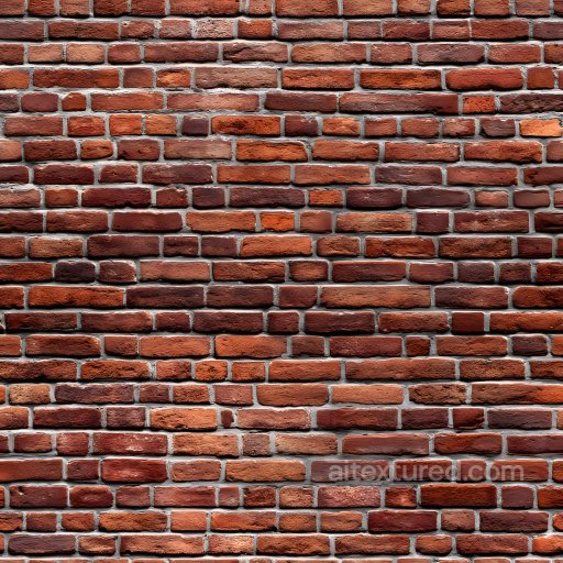 Cracked Red Brick Wall PBR Texture with Detailed Mortar Joints seamless Brick PBR texture