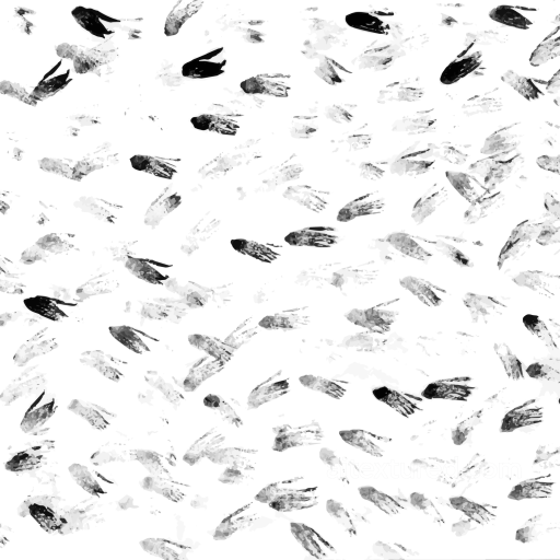 White & Black Texture of Stylized Black and White Feather Pattern seamless White & Black PBR texture
