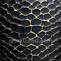 seamless Seamless 3D PBR Texture of Dark Reptilian Skin with Glossy Organic Scale Pattern texture 8k free download PBR