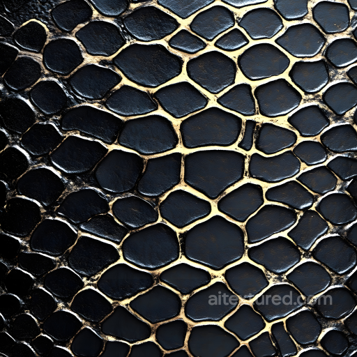 Dark Reptilian Skin Seamless Texture with Glossy Organic Scale Pattern seamless Skin PBR texture