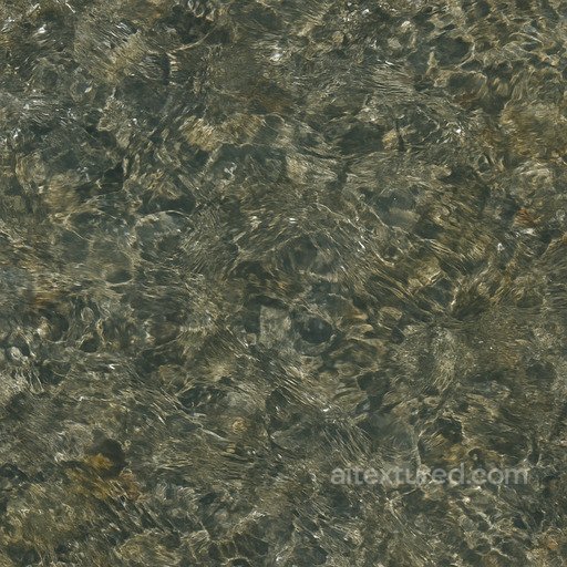 Clear Stream Seamless Texture seamless Water PBR texture