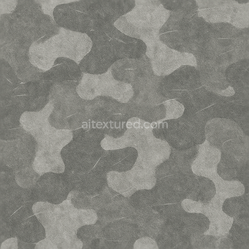 Seamless 3d texture pbr 8k snow camo fabric with camouflage paint scratches and dull finish