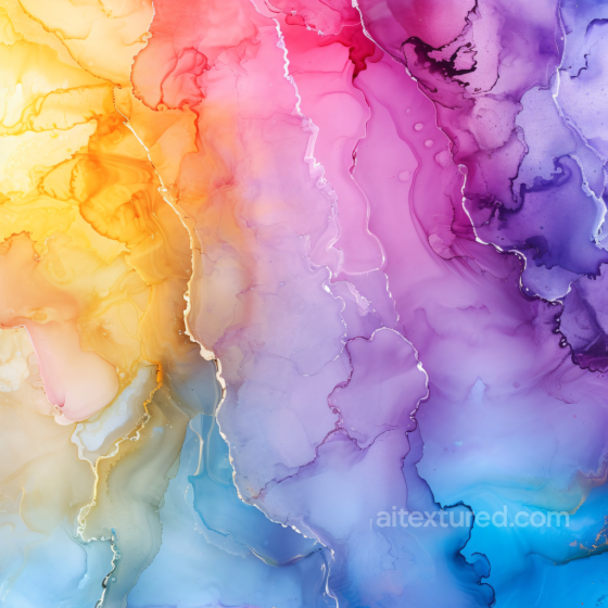 Alcohol Ink PBR Texture Featuring Multicolor Fluid Waves and Soft Marbling Alcohol ink texture preview