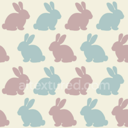 seamless Seamless 3D PBR Texture Featuring Pastel Easter Bunny Silhouettes texture 8k free download PBR