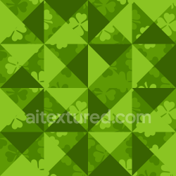 seamless Seamless 3D PBR Texture with St Patrick Clover Patchwork Pattern texture 8k free download PBR