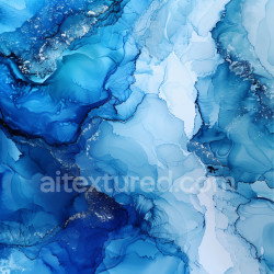 seamless Seamless 3D Alcohol Ink PBR Texture with Deep Blue Fluid Waves and Delicate Veins texture 8k free download PBR