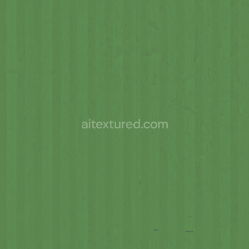 Metal Container — Container Side Battered Green Industrial — PBR seamless 3D texture