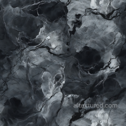 Gray and Black Marble PBR Texture with Dramatic Veins seamless Marble PBR texture