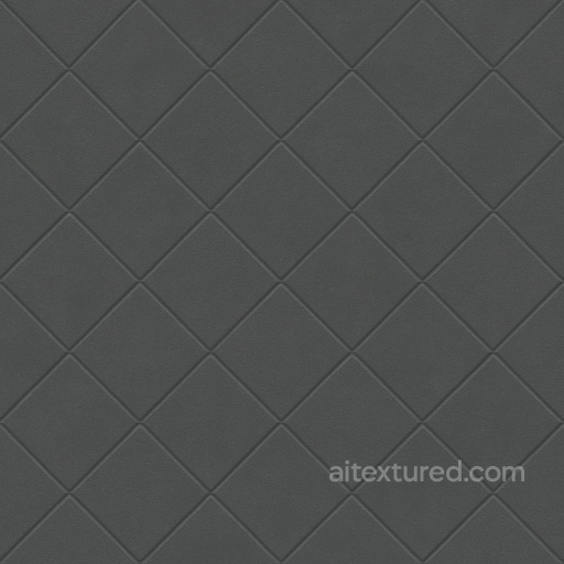 Matte Finish Charcoal Gray Diamond Pattern Furniture Plastic seamless Furniture Plastic PBR texture