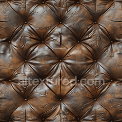 seamless Seamless 3D PBR Vintage Quilted Brown Leather Texture with Wrinkles and Scuffs texture 8k free download PBR