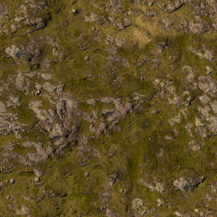 Rough Rocks Moss - Rocks Moss Cliff Natural Rock Aerial seamless PBR texture preview