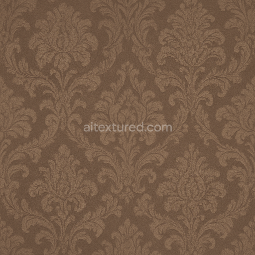Seamless 3d texture pbr 8k wallpaper with baroque damask velvet subtle gradient