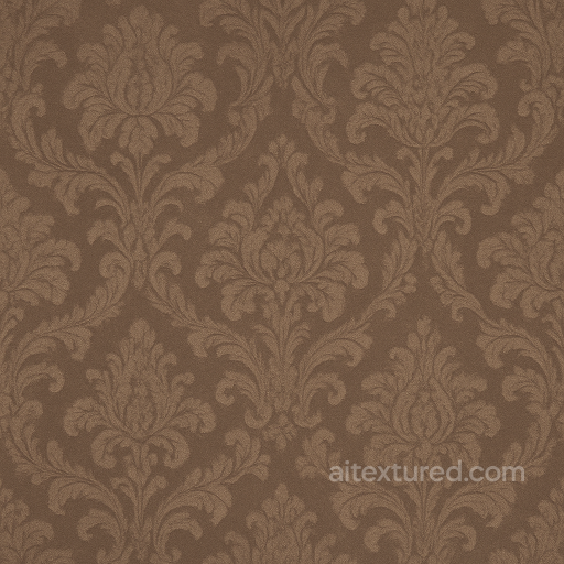 Wallpaper With Baroque Damask Velvet Subtle Gradient seamless Wallpaper PBR texture