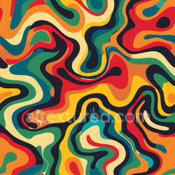 seamless Seamless 3D Stylized Camouflage PBR Texture with Vibrant Organic Shapes texture 8k free download PBR