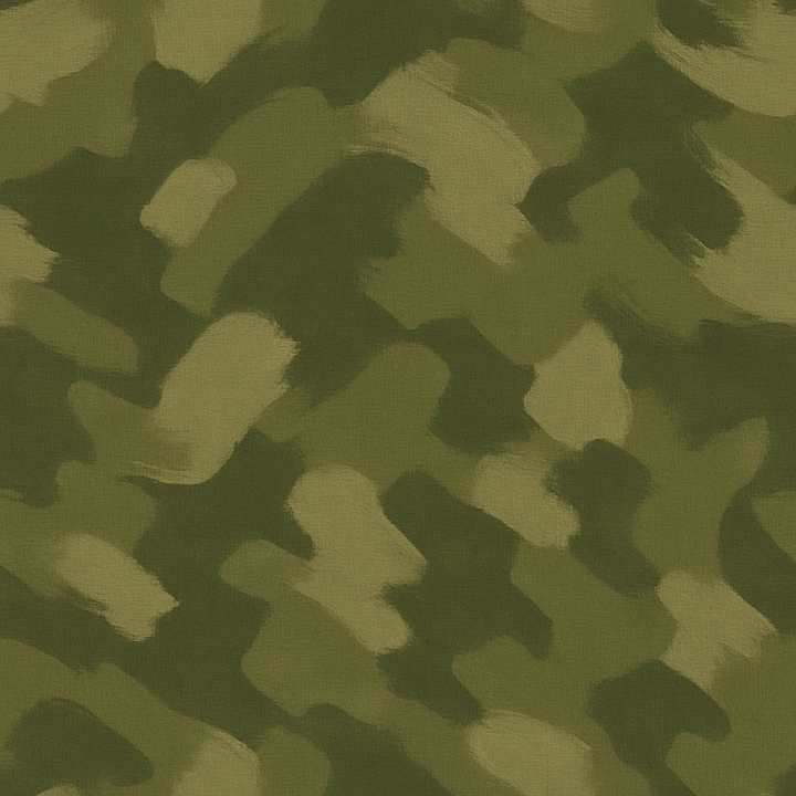 Olive Drab Brush Stroke Camouflage Fabric seamless PBR texture preview