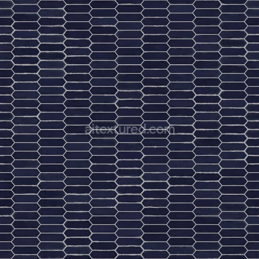 Elongated Diamond Ceramic Tiles | Free PBR