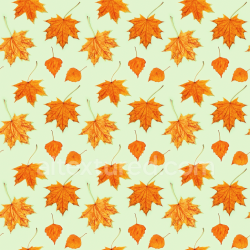 seamless Seamless 3D PBR Texture of Vibrant Orange Maple and Birch Autumn Leaves texture 8k free download PBR