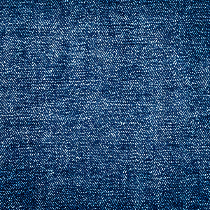 Worn Denim with Thread Fraying and Subtle Damage seamless PBR texture preview