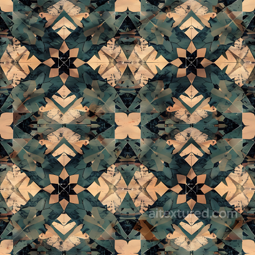 Tactical Urban Geometric Camouflage PBR Texture with Distressed Painted Metal Look seamless Color Camouflage PBR texture